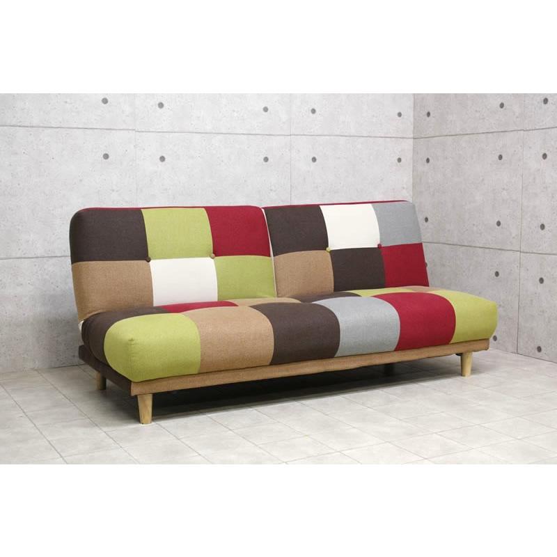 ソファーベッド パッチワーク ソファーベット おしゃれ かわいい