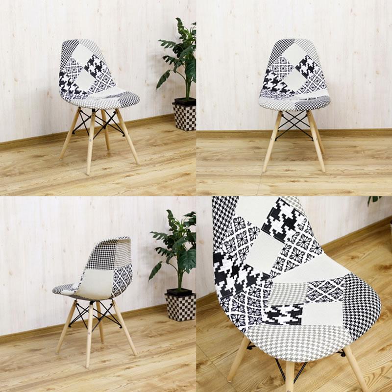 イームズ EAMES シェルチェア イームズチェア パッチワーク カラフル