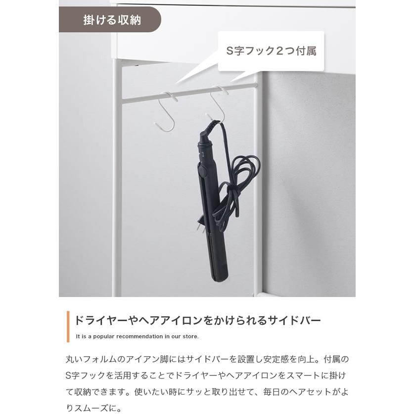 ドレッサー ミラー付き 幅100cm 収納 大容量 デスク兼用 ワイドミラー