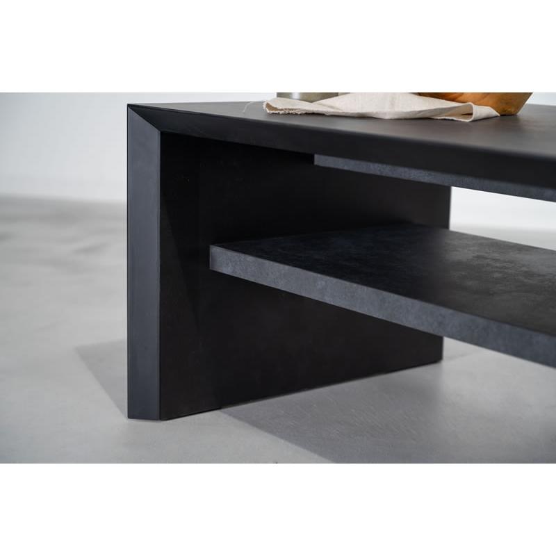 アルケミラ Alchemilla リビングテーブル 石目調 幅120cm F3-101 form