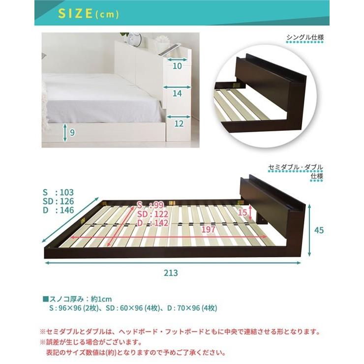 ベッド 安い 人気 ベット マットレス付きフロアベッド 激安ベッド すのこ仕様 Brenda USBコンセント付き :floor-bed