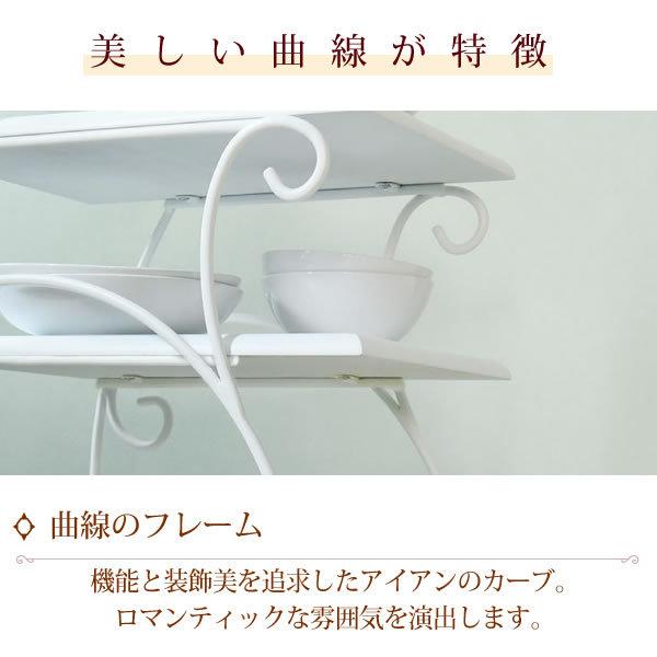 IRI-0054 キッチンワゴン キャスター付き ヨーロッパ風 ロートアイアン 家具 スリム 木製 天板の画像