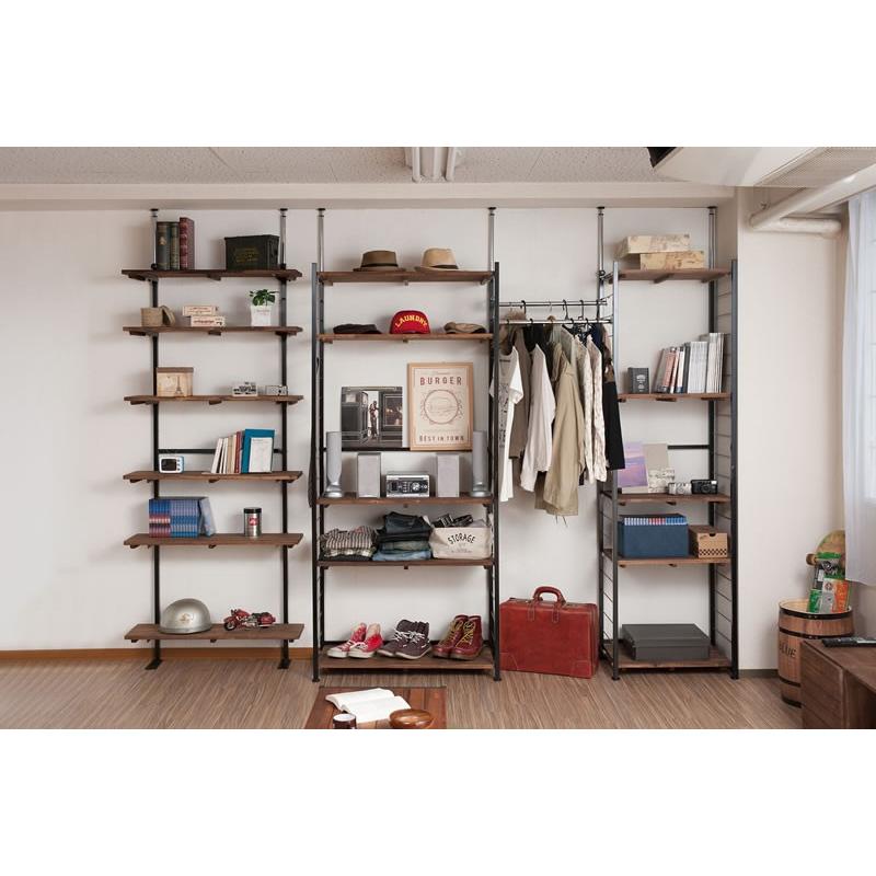 【幅60】突っ張り棚 壁面収納 ウォールラック つっぱり シェルフ スリム 隙間 突っ張り式高さ調節シリーズ シェルフラック 幅60奥行40cm 通販 - ディノス