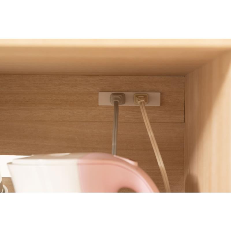 レンジ台 幅60cm 奥行40cm 高さ118cm 大型レンジ対応 家電収納 北欧 レンジボード キッチン収納