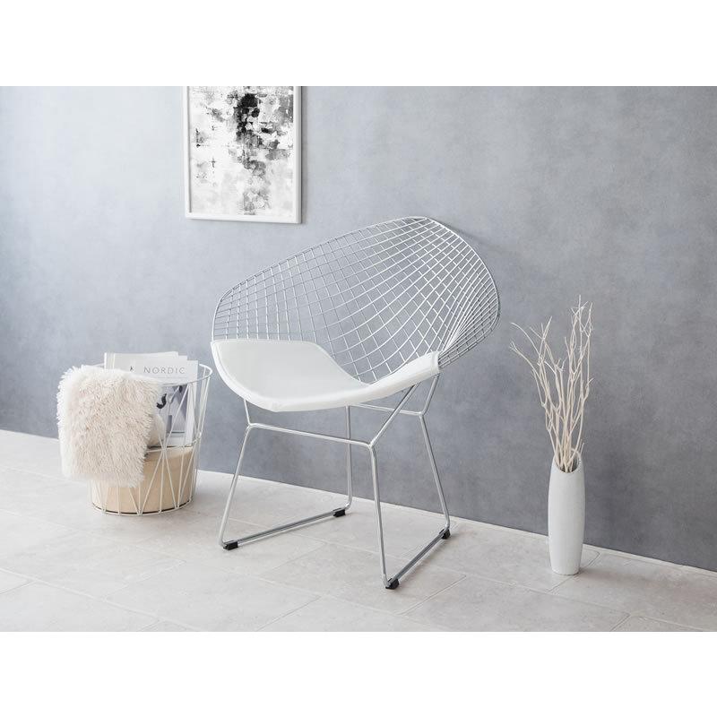 ダイヤモンドチェア ハリー・ベルトイア ワイヤー リプロダクト 高級感