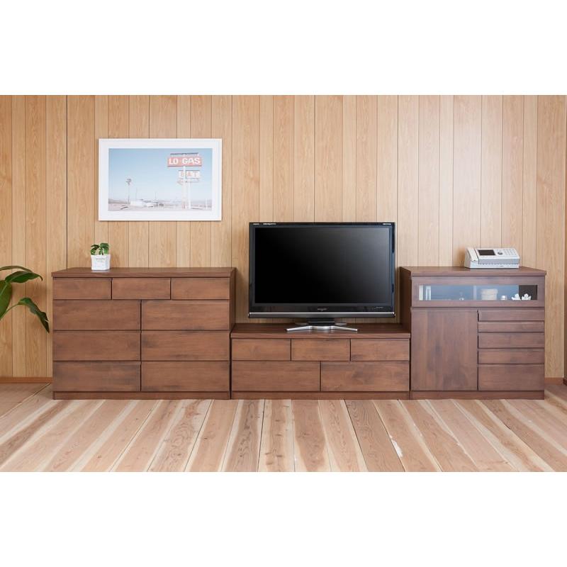 テレビ台 ローボード 150 収納 天然木 アルダー 日本製 完成品 北欧風