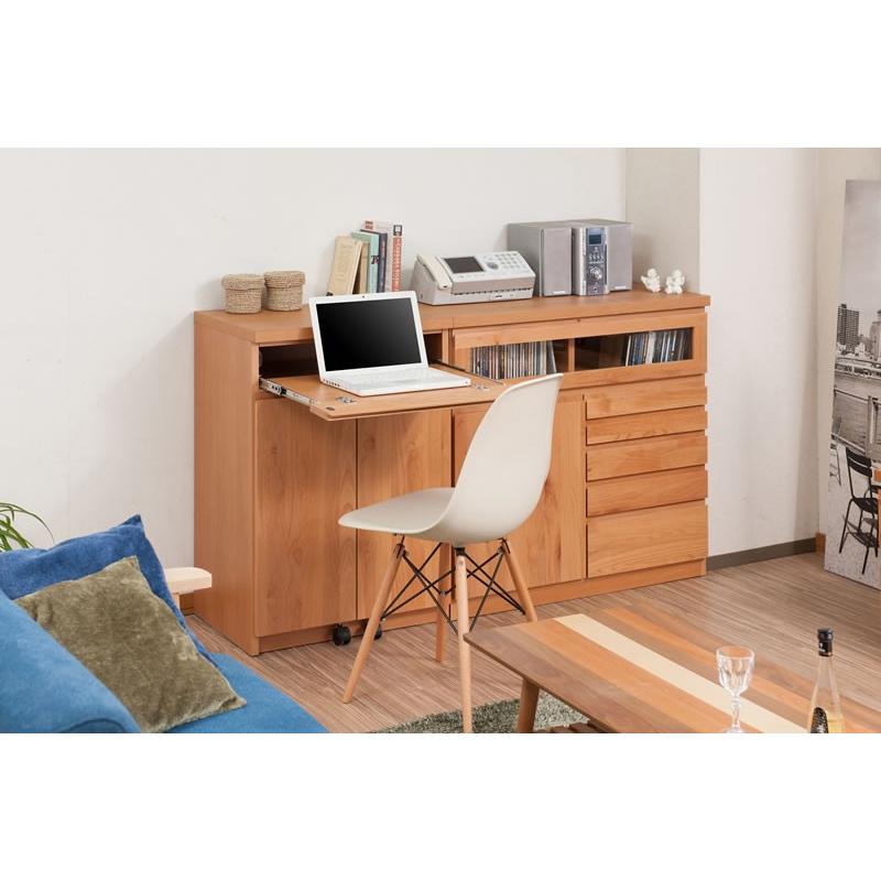 電話台 おしゃれ キャビネット 木製チェスト幅45cm 天然木 アルダー 国産 完成品 北欧風 ナチュラル