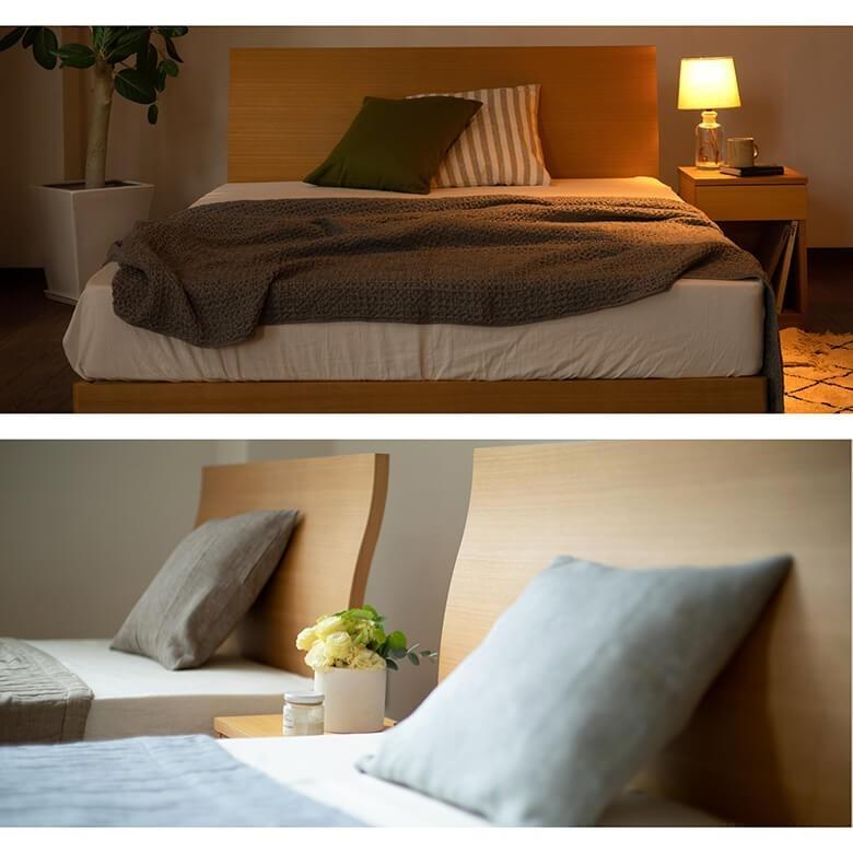 ベッド セミダブル 木製 国産ポケットコイルマットレス付 組立設置無料 2段階 高さ調整 カルディナ ナチュラル すのこ ベット |  | 04