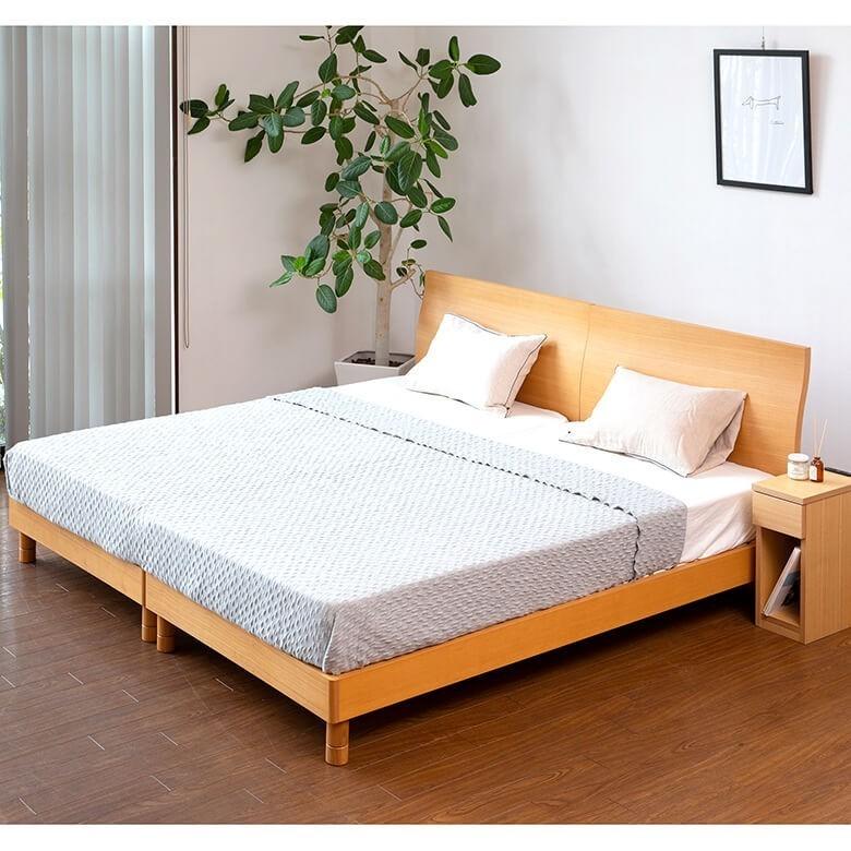 ベッド セミダブル 木製 国産ポケットコイルマットレス付 組立設置無料 2段階 高さ調整 カルディナ ナチュラル すのこ ベット |  | 06