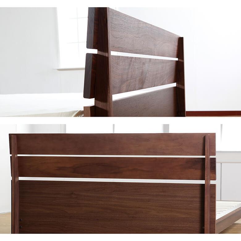 ベッド キング 木製 無垢材 組立設置無料 国産 シエロ すのこ ウォールナット 日本製 ベット フレーム マットレス別売り |  | 06