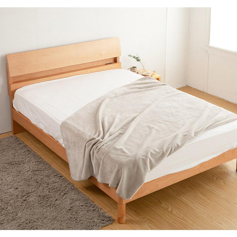 ベッド キング 木製 国産ポケットコイルマットレス付 組立設置無料 2段階 高さ調整 2口 コンセント付き 棚付き ドミールII アルダー すのこ デミール |  | 04