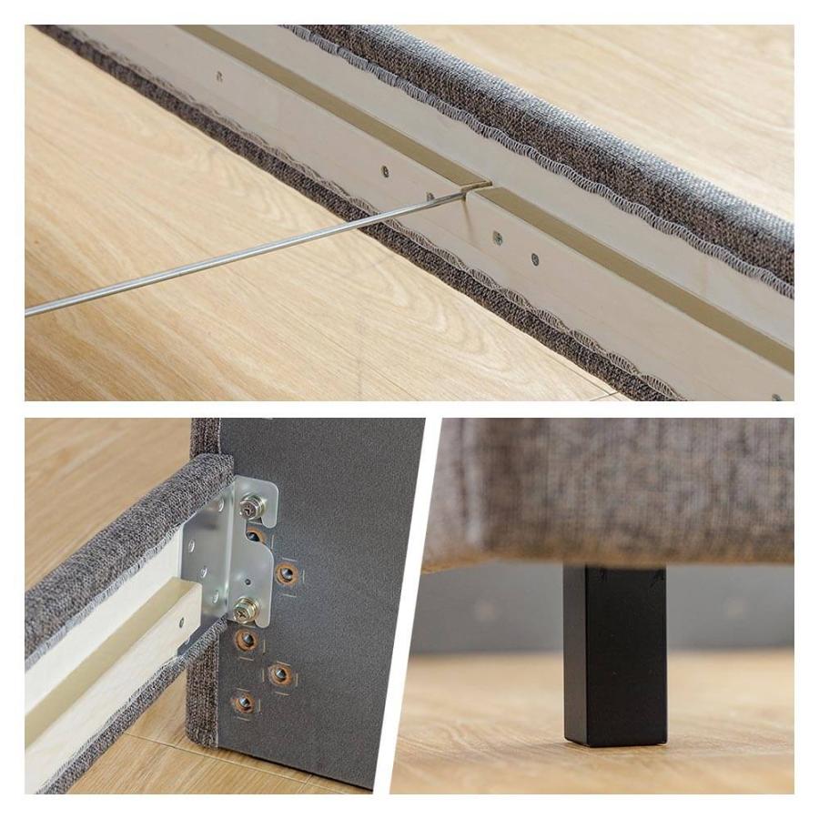 ベッド ダブル 組立設置無料 ユメシア478 ファブリック ステーションタイプ 床面高22cm 日本製 布製 フレーム マットレス別売り |  | 09