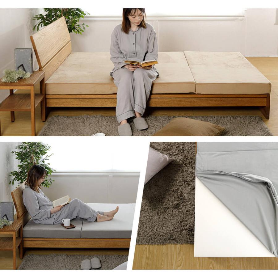 開梱設置なし マットレス 高反発 セミダブル 三つ折り ウレタン 高反発マットレス 折りたたみ マットレス 3つ折り 10cm 厚 硬め 厚み10cm 体圧分散 通気性 | ビーナスベッド | 03