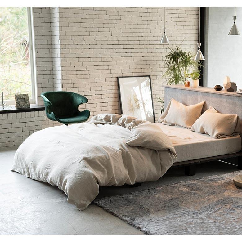 掛け布団カバー クイーン 麻100% ファインリネン ワンウォッシュ 210