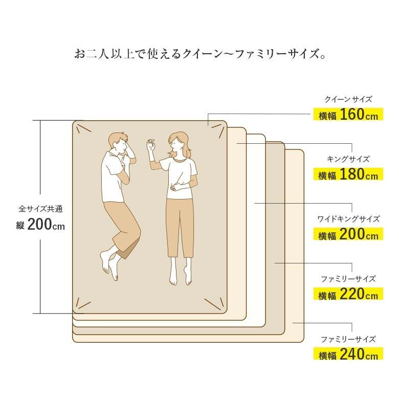 ボックスシーツ 240cm幅 ファミリーサイズ マイクロファイバー