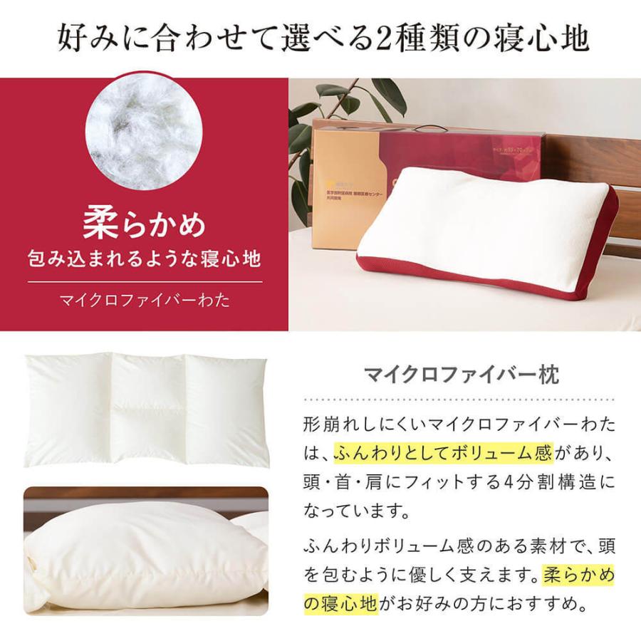 枕 洗える スリープメディカルピロー 35×70×7cm マイクロファイバー枕