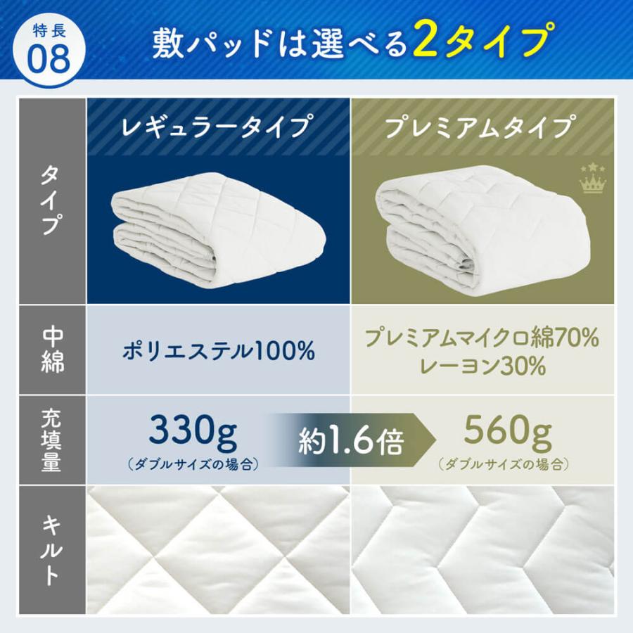 冷感 敷きパッド シングル ひんやり 夏用 Q-MAX 0.5 快眠エアさらクール 敷パッド レギュラータイプ 100×200cm 接触冷感 涼感 冷却 ベッドパッド | ビーナスベッド | 14