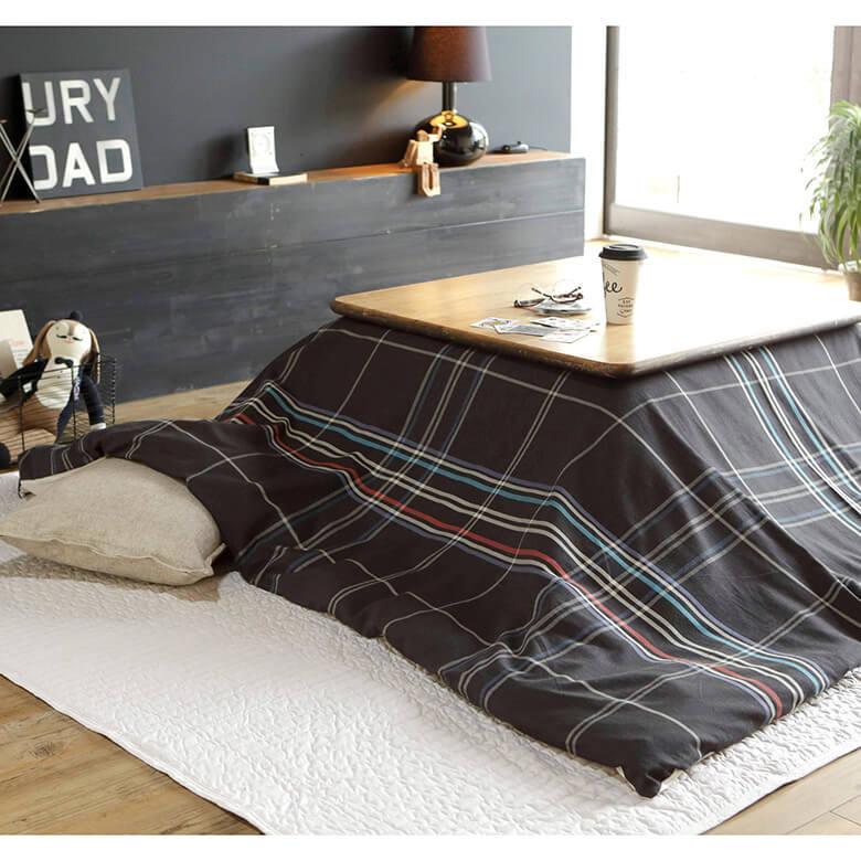 こたつ布団カバー 正方形 200×200 綿100 ノクティス コットン ヘリンボーン チェック |  | 02