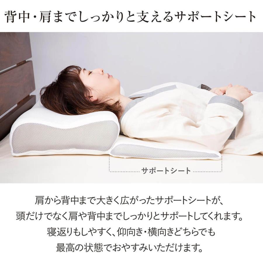 枕 低反発 Luxesleep SLEEP + PILLOW 低反発ピロー 70×62 高さ8〜16cm 高さ調整 スロープ形状 寝返り 横向き 仰向き スリープピロー リュクススリープ｜bed｜05