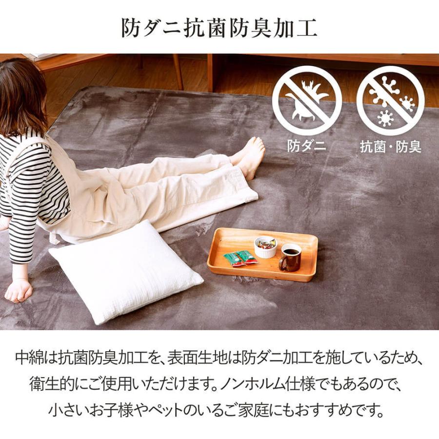 ラグ 高反発ラグ 高反発フランネルラグ 200×250 厚み2 長方形 約3畳 防ダニ 抗菌 防臭 床暖房 ホットカーペット対応 滑り止め ラグマット 絨毯 |  | 05