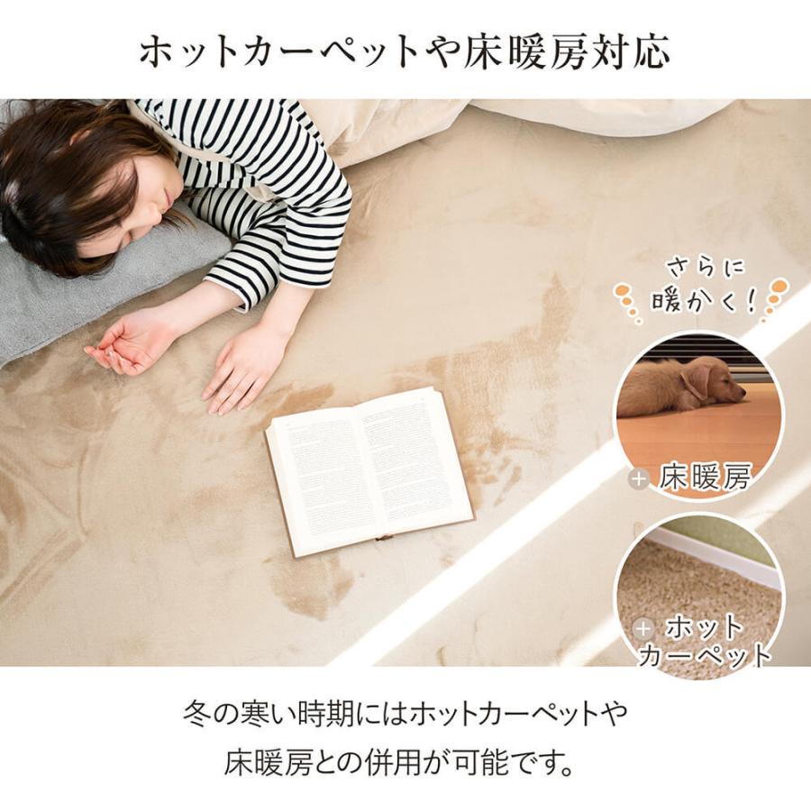 ラグ 高反発ラグ 高反発フランネルラグ 200×250 厚み2 長方形 約3畳 防ダニ 抗菌 防臭 床暖房 ホットカーペット対応 滑り止め ラグマット 絨毯 |  | 07
