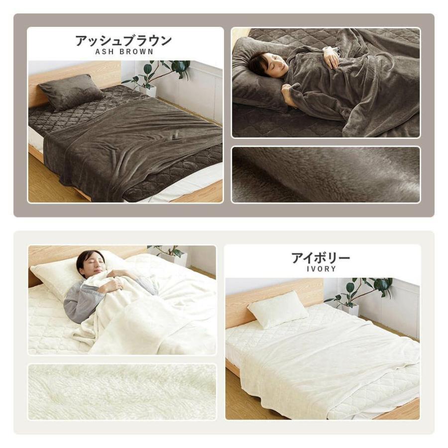 敷きパッド ダブル あったか 吸湿発熱 ふわふわ マイクロファイバー レギュラータイプ 140×200cm 暖かい ベッドパッド | ビーナスベッド | 17