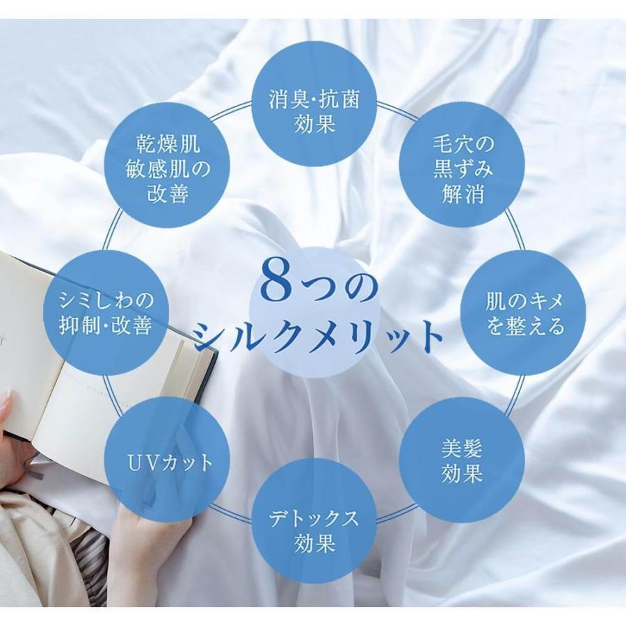 ボックスシーツ ダブル シルク100％ PRISM プリズム シルク 140×200×32cm 絹 シーツ マットレスカバー | ビーナスベッド | 06