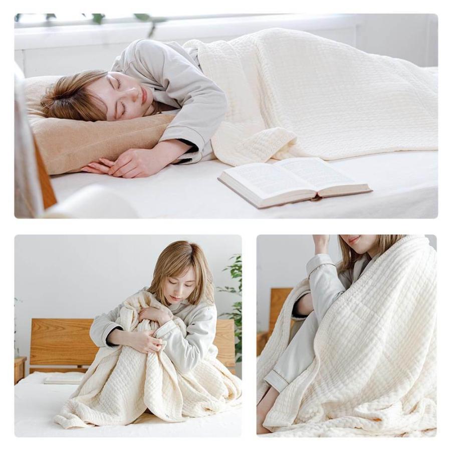 ガーゼケット ハーフサイズ 綿100％ きなりの8重ガーゼケット UF(ウフ） 70×100cm 日本製 肌掛け ひざ掛け ハーフケット |  | 09