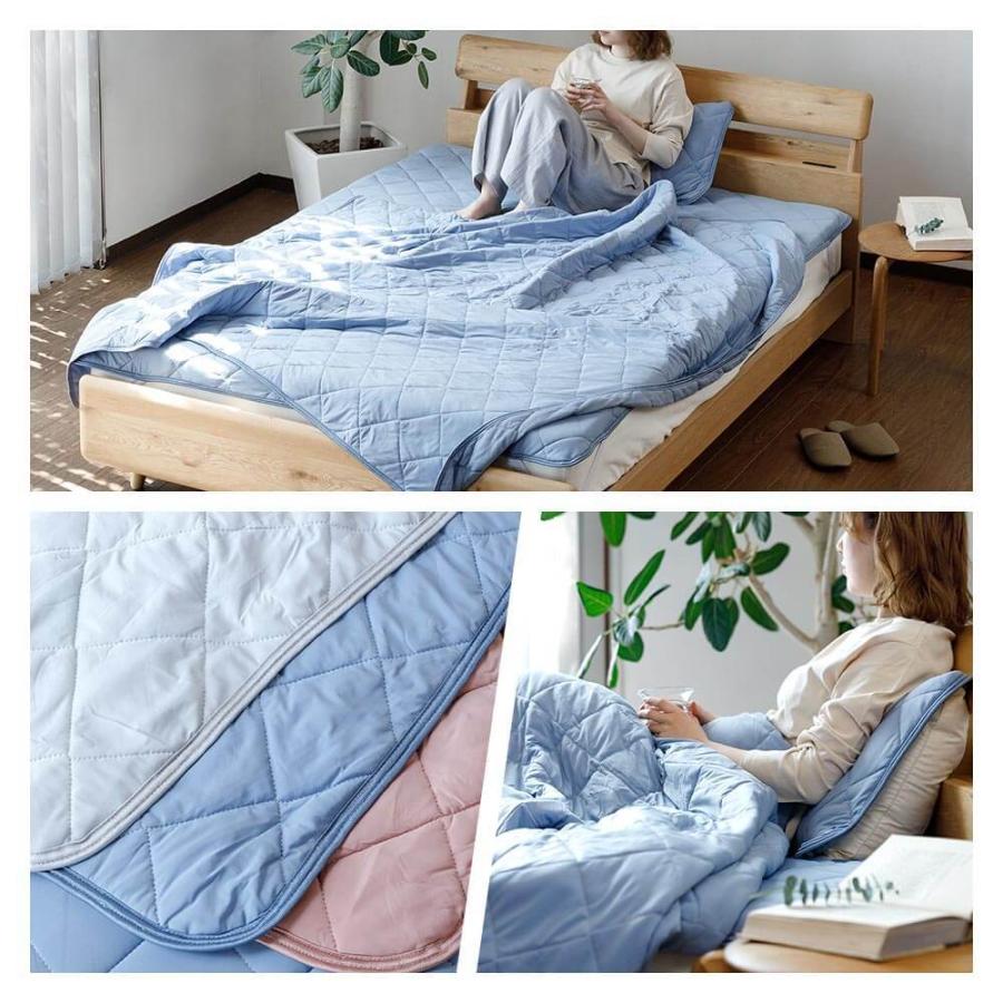 冷感 パイルケット セミダブル ひんやり 夏用 冷感もっちりドライパイル 160×200cm 接触冷感 涼感 冷却 ひざ掛け | ビーナスベッド | 06