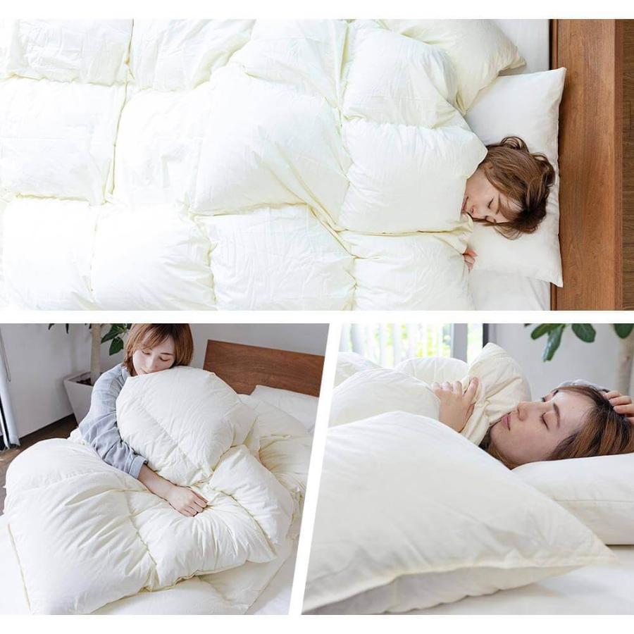 暁 AKATSUKI 合掛け 羽毛布団 スタンダード シングル 150×210cm 日本製 ダウン率85% ダウンパワー350 防ダニ 抗菌 防臭 | ビーナスベッド | 13