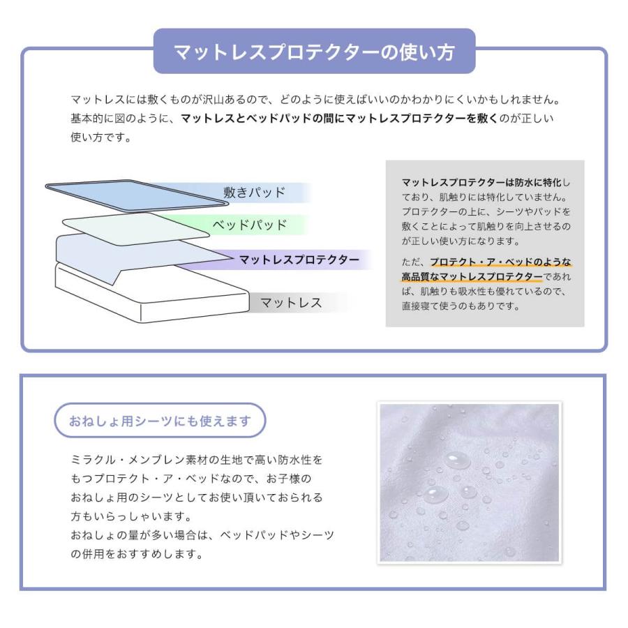 プロテクト・ア・ベッド マットレスプロテクター クラシック シングル 100×200×28cm 防ダニ 防水 ボックスシーツ 吸水 速乾｜bed｜14