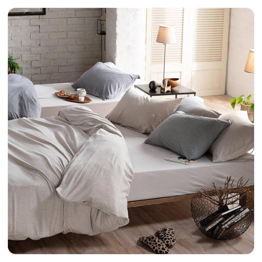 ボックスシーツ セミダブル 綿100% ヘリンボーンニット ベッドシーツ 120×200×30cm オールシーズン シーツ マットレスカバー |  | 09