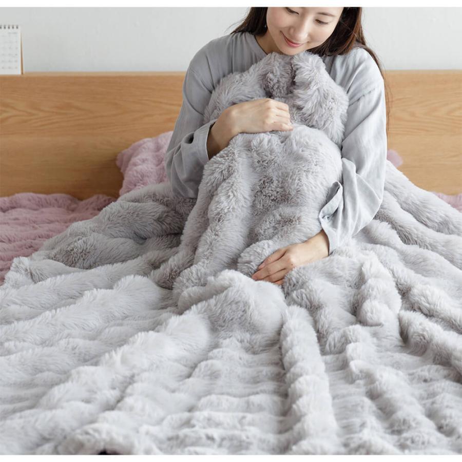 毛布 ブランケット シングル もこもこ毛布 140×200cm ふわもこ ふわとろ あったか 冬用 洗える 掛け毛布 ひざ掛け ギフト | ビーナスベッド | 04