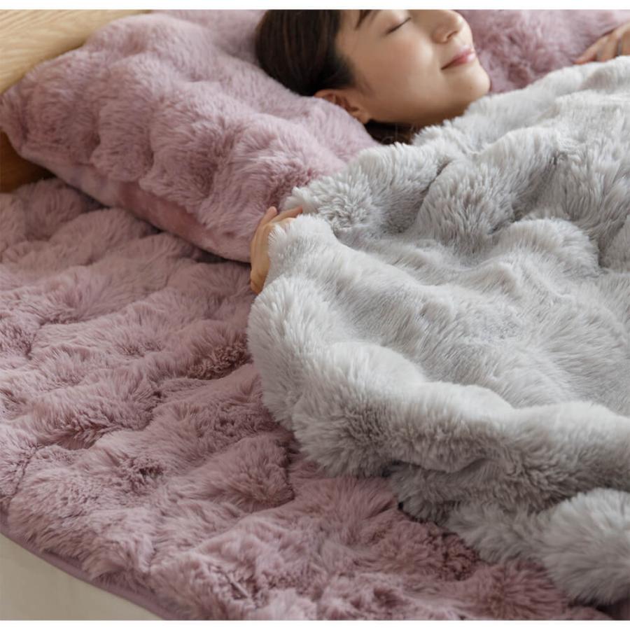 毛布 ブランケット シングル もこもこ毛布 140×200cm ふわもこ ふわとろ あったか 冬用 洗える 掛け毛布 ひざ掛け ギフト | ビーナスベッド | 06