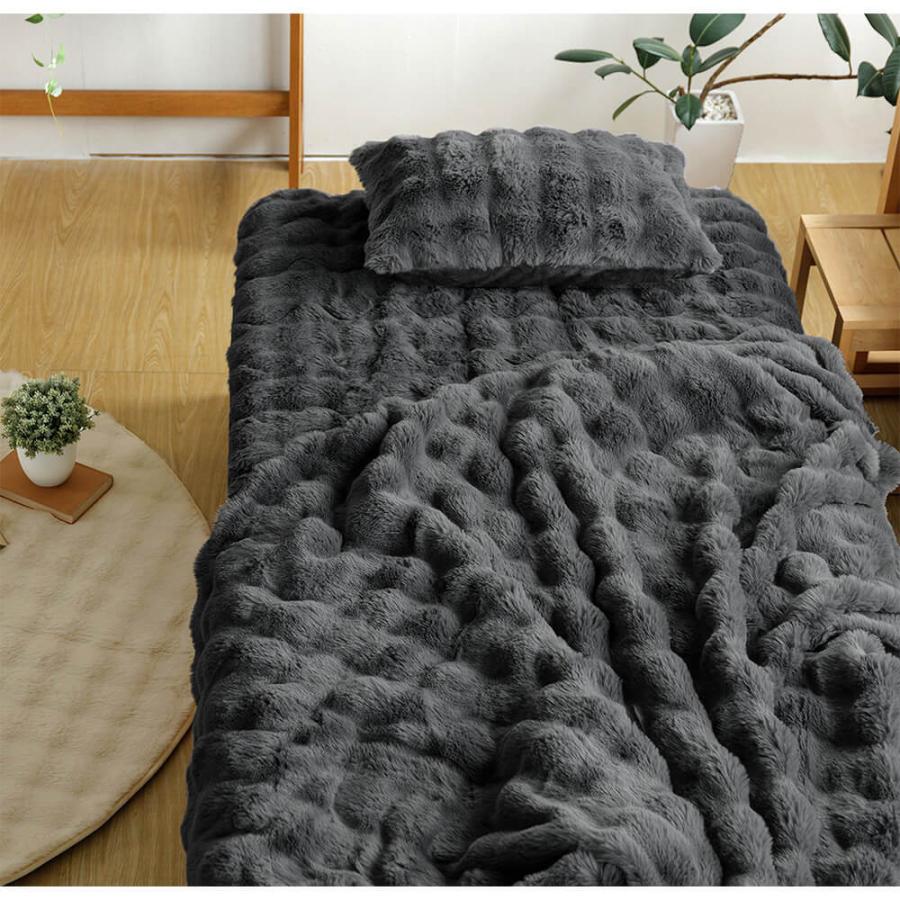 毛布 ブランケット シングル もこもこ毛布 140×200cm ふわもこ ふわとろ あったか 冬用 洗える 掛け毛布 ひざ掛け ギフト | ビーナスベッド | 08