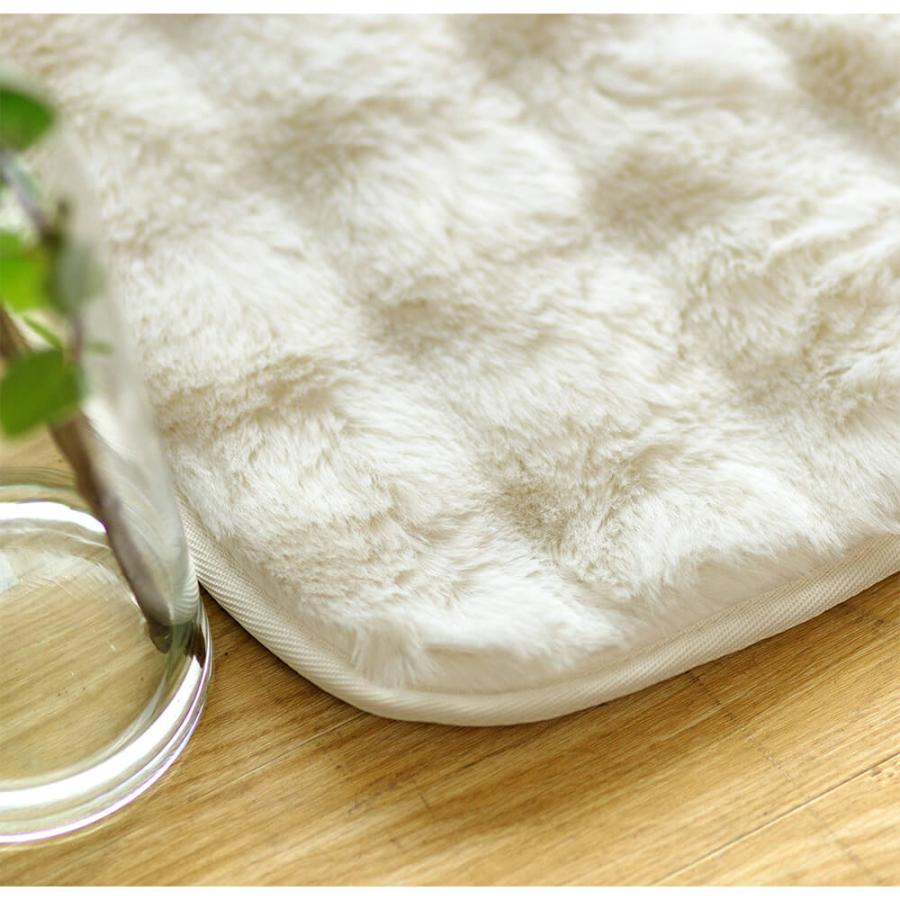 ラグ ラグマット 90×130 もこもこラグ 90×130cm ふわもこ ふわとろ あったか 冬用 滑り止め付 洗える カーペット ラグカーペット 絨毯 長方形 | ビーナスベッド | 05