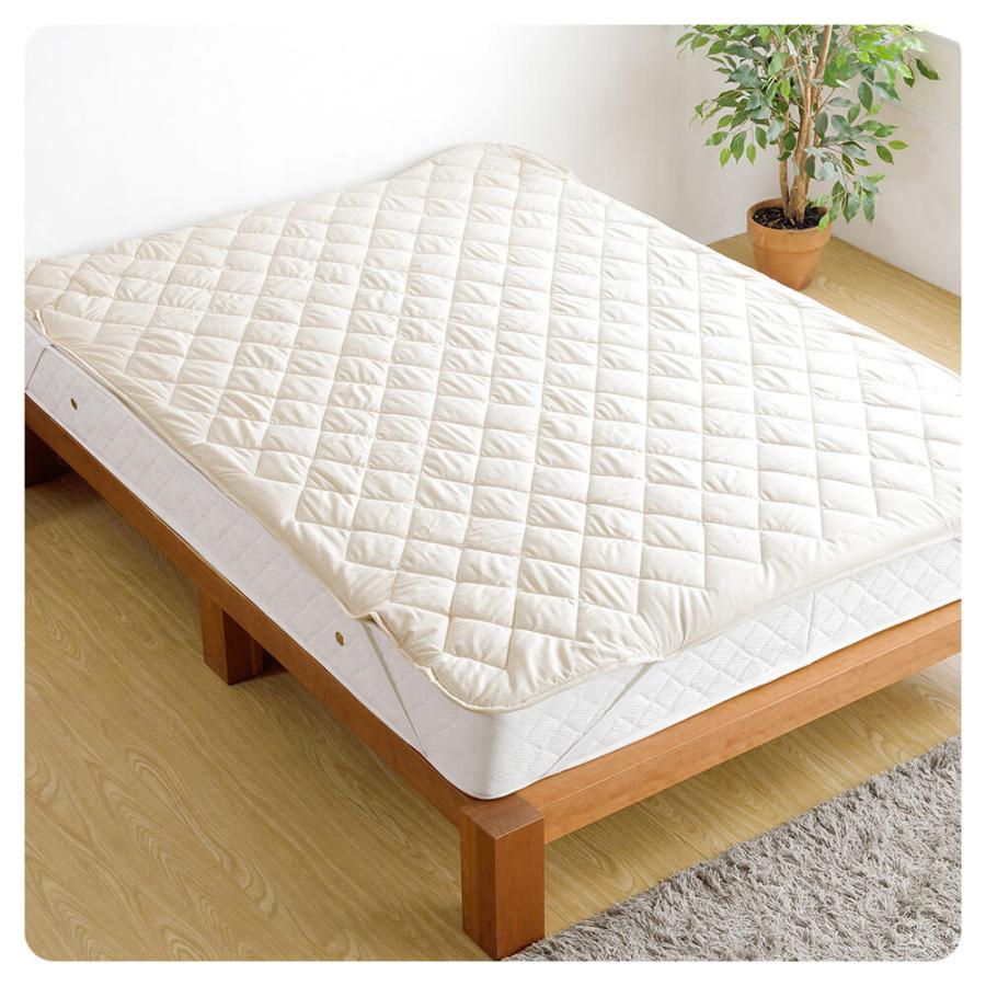 ベッドパッド セミダブル 綿100% オーガニックコットン amariyo 敷きパッド 120×200cm 日本製 GOTS認証 洗える オールシーズン | ビーナスベッド | 10