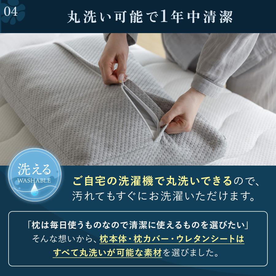 NERUSIA ネルシア 朝までぐっすり 寝返り サポート 枕 寝返りしやすい 高さ調整 高さ調節 硬さ調整 仰向け 横向き 洗える ピロー 無料ギフトラッピング対象 | ビーナスベッド | 14