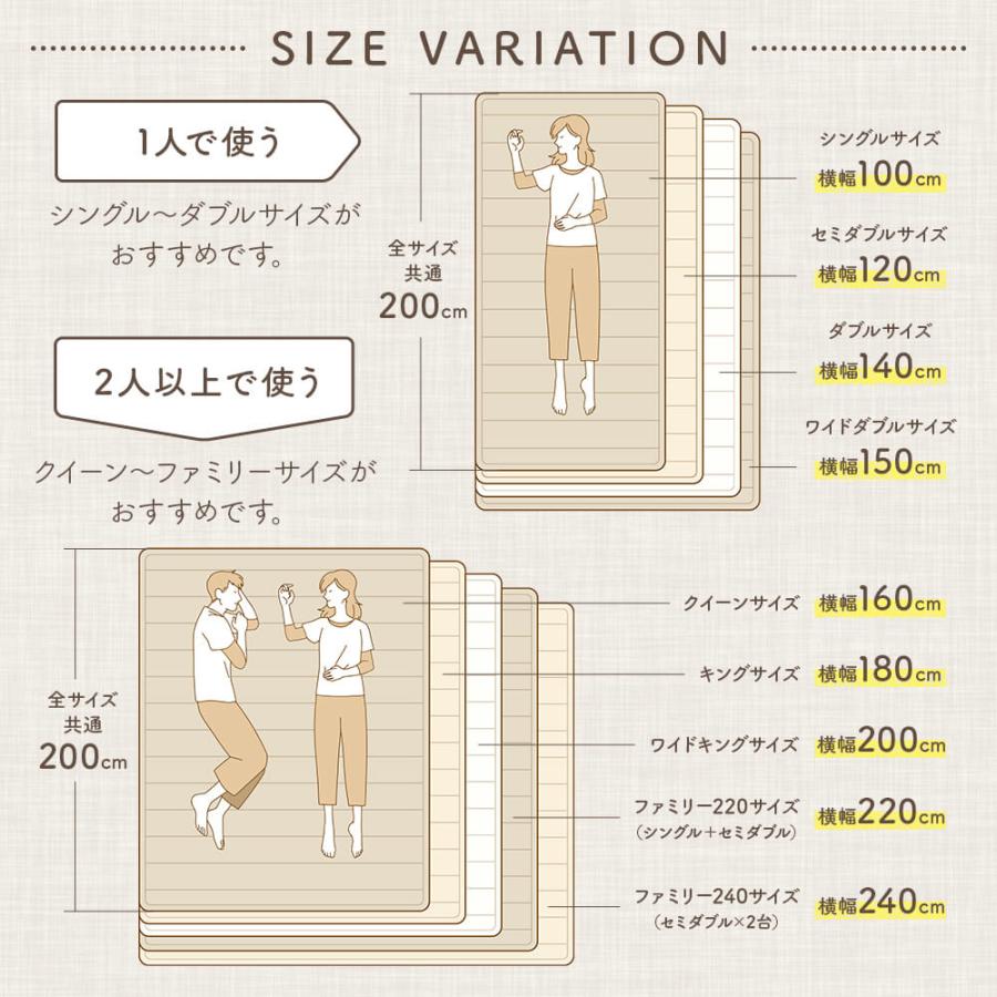 置くだけ 敷きパッド シングル 綿100% 敷パッド レギュラータイプ 100×200cm ずれ防止 ズレ防止 滑り止め付き ゴムなし 抗菌 防臭 防ダニ オールシーズン | ビーナスベッド | 14