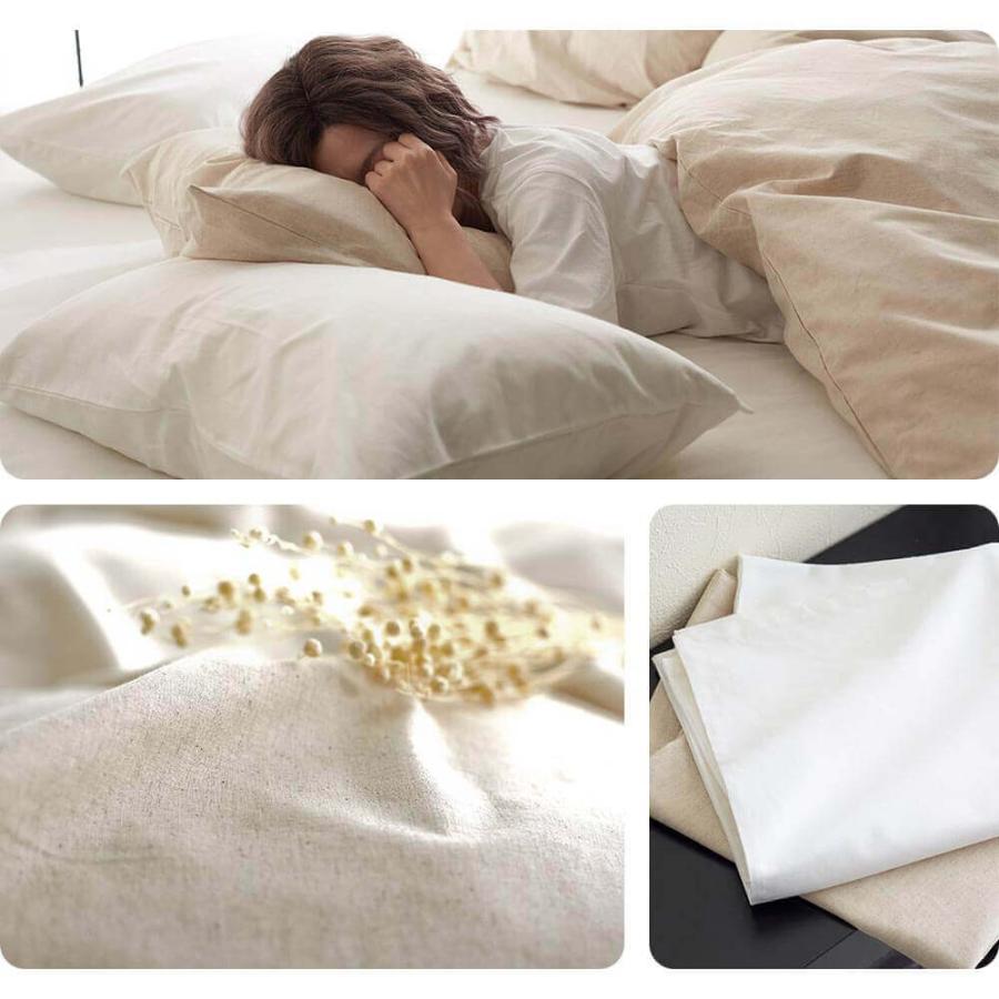 ボックスシーツ ワイドキング リネンミックス ワンウォッシュ シーツ 200×200×30cm 綿麻 綿 麻 コットン リネン オールシーズン |  | 10