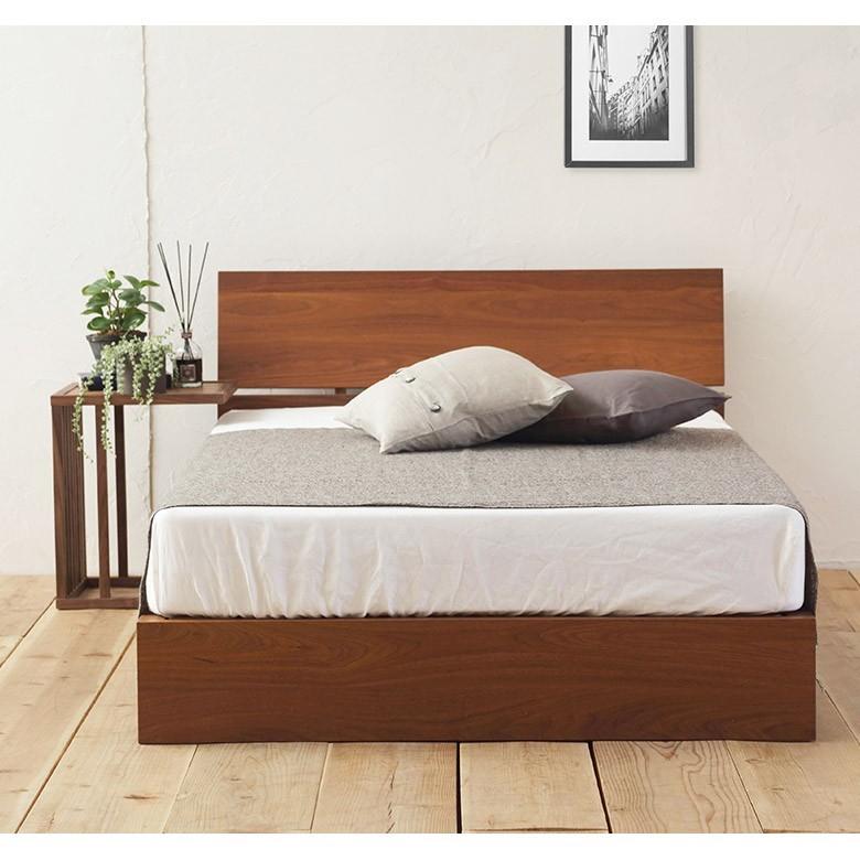 値段交渉可】クイーンベッド マットレス付属 ウォールナット色