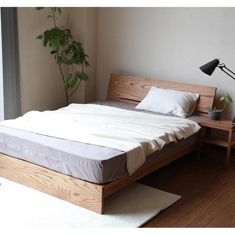 ベッド シングルロング 木製 無垢材 組立設置無料 国産 コルツ オーク 