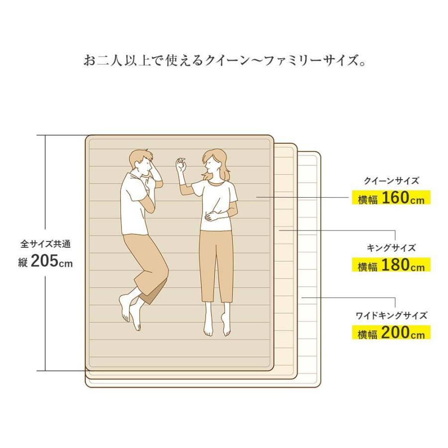 Salaf サラフ ベッドパッド ダブル ドライホワイト2層タイプ : 寝具