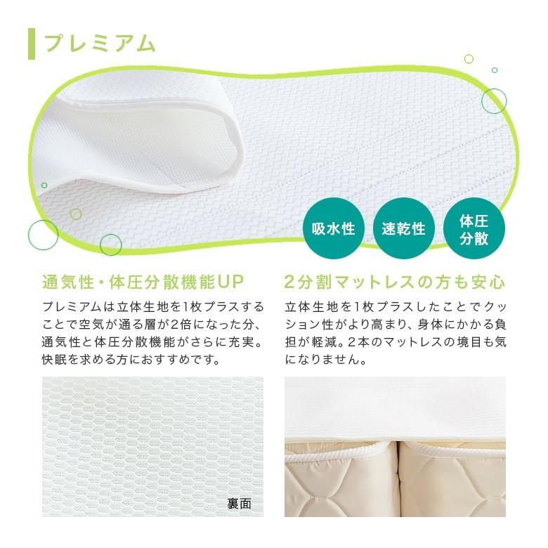 Salaf サラフ ベッドパッド クイーン ドライホワイト2層タイプ : 寝具