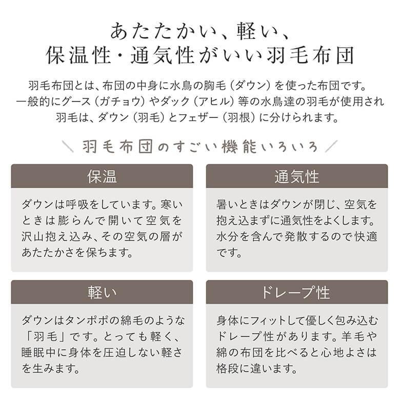 肌掛け羽毛布団 シングル 新生活羽毛布団 薄手 綿100% ダウン