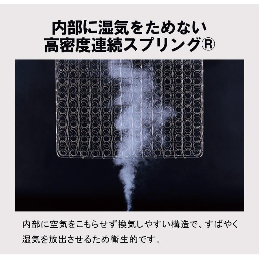 フランスベッド マットレス tw-105pw a-mon TW−105PW α−MON ダブル 高密度 連続スプリング  開梱設置 メーカー直送の画像