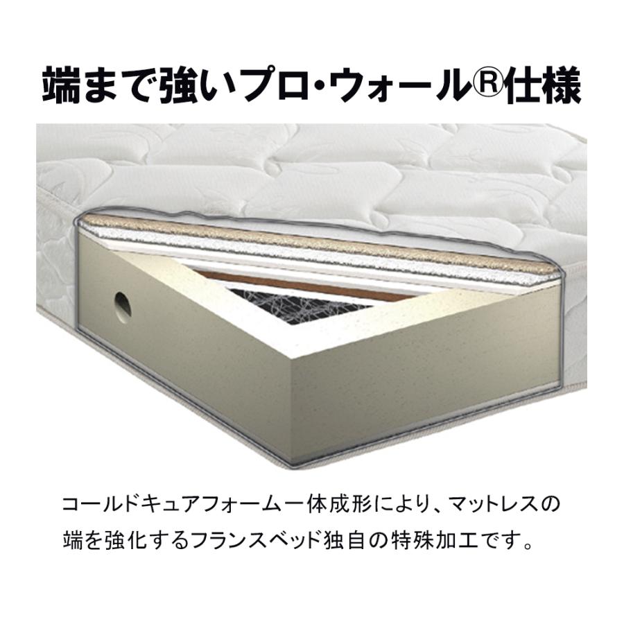 フランスベッド マットレス tw-105pw a-mon TW−105PW α−MON ダブル 高密度 連続スプリング  開梱設置 メーカー直送の画像