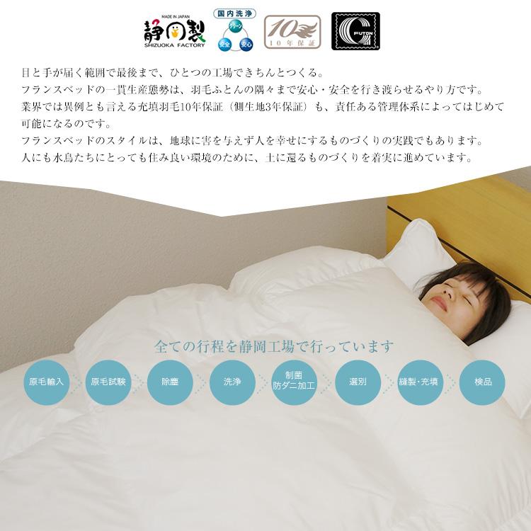 フランスベッド オールシーズン対応羽毛ふとん ダブル