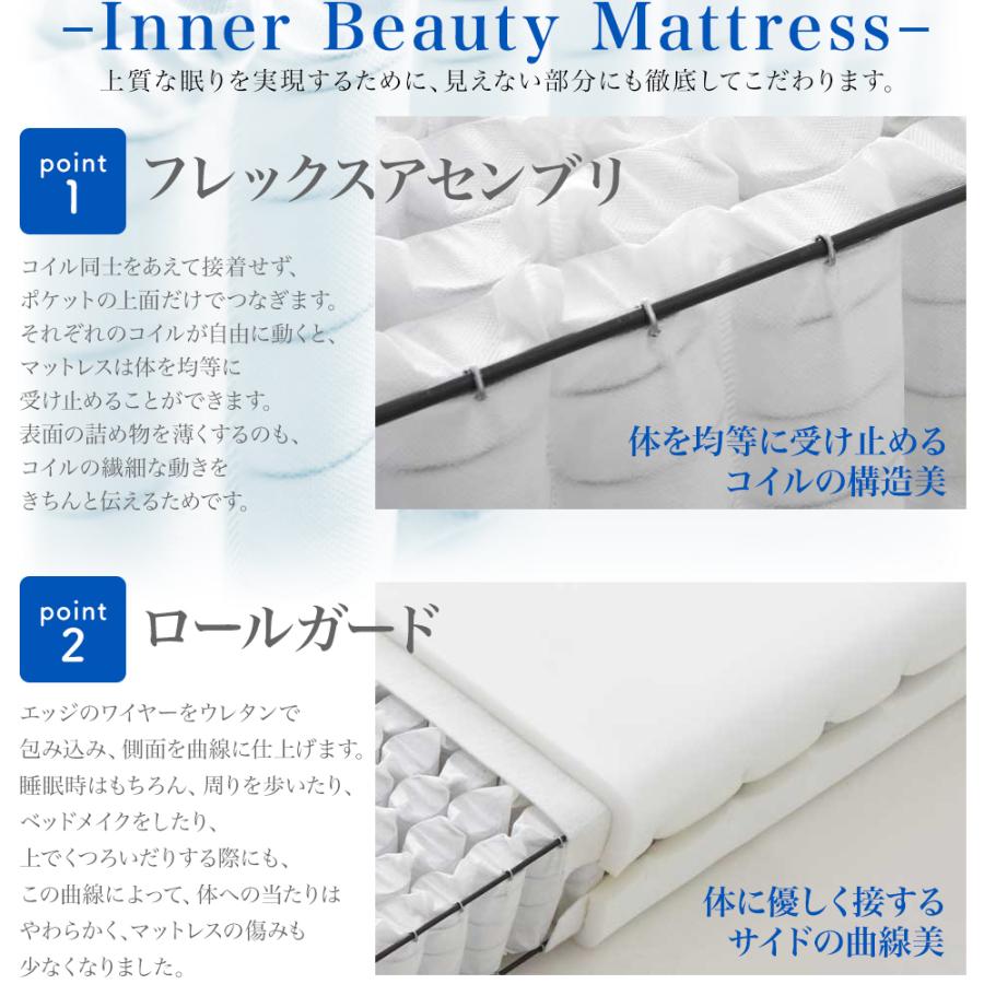 日本ベッド セミダブル シルキーシフォン 11316 ポケットコイル