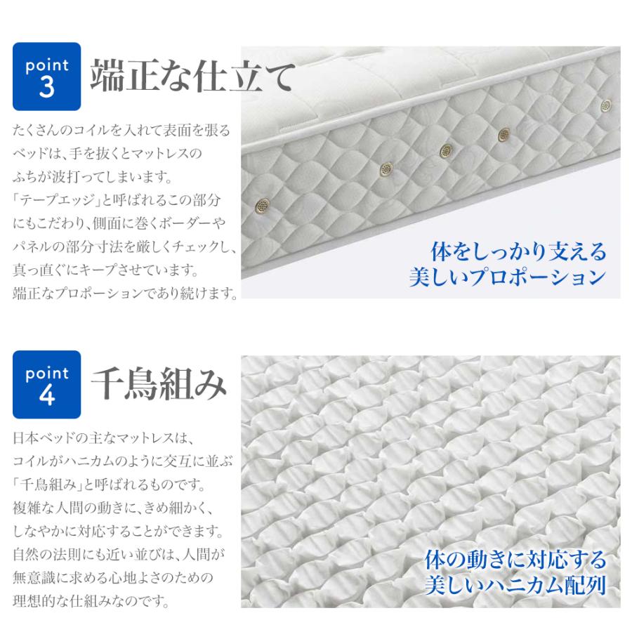 日本ベッド セミダブル シルキーシフォン 11316 ポケットコイル